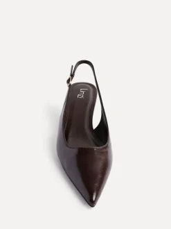 Linzi Brown Elvira Kitten Heel Slingback Courts