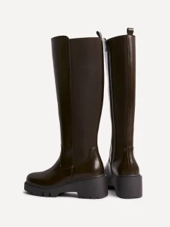 Linzi Brown Hyland High Leg Wedges Boots