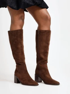 Linzi Brown Levine Block Heeled High Leg Boots