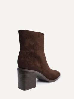Linzi Brown Orlando Block Heeled Ankle Boots