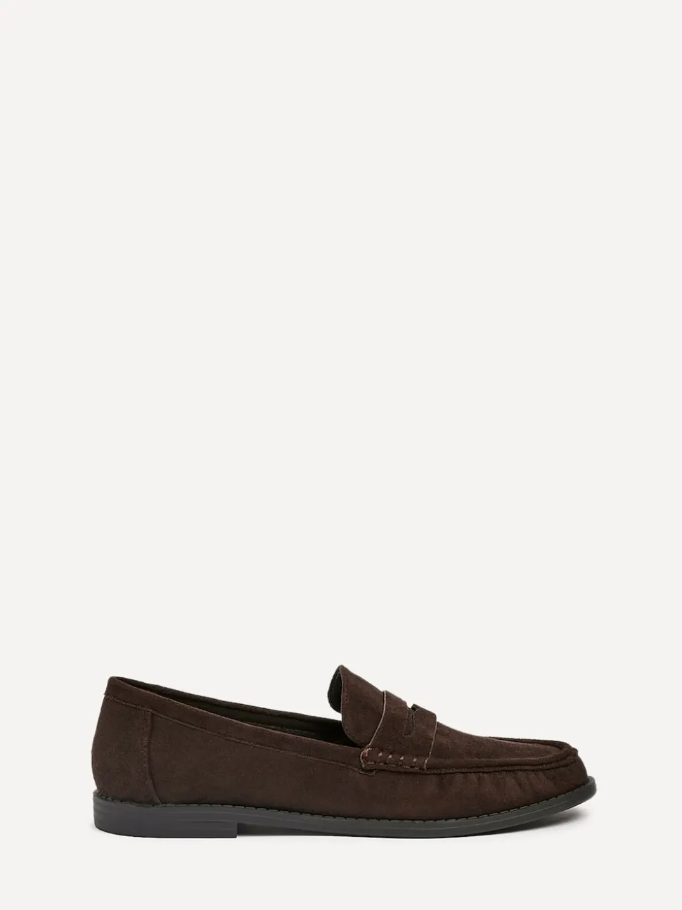 Linzi Brown Precise Classic Loafers With Front Tab