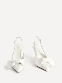 Linzi Cream Bridal Always Courts With Bow Detail