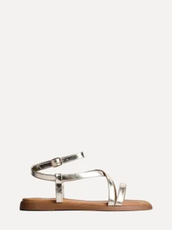 Linzi Gold Valor Strappy Gladiator Flat Sandals
