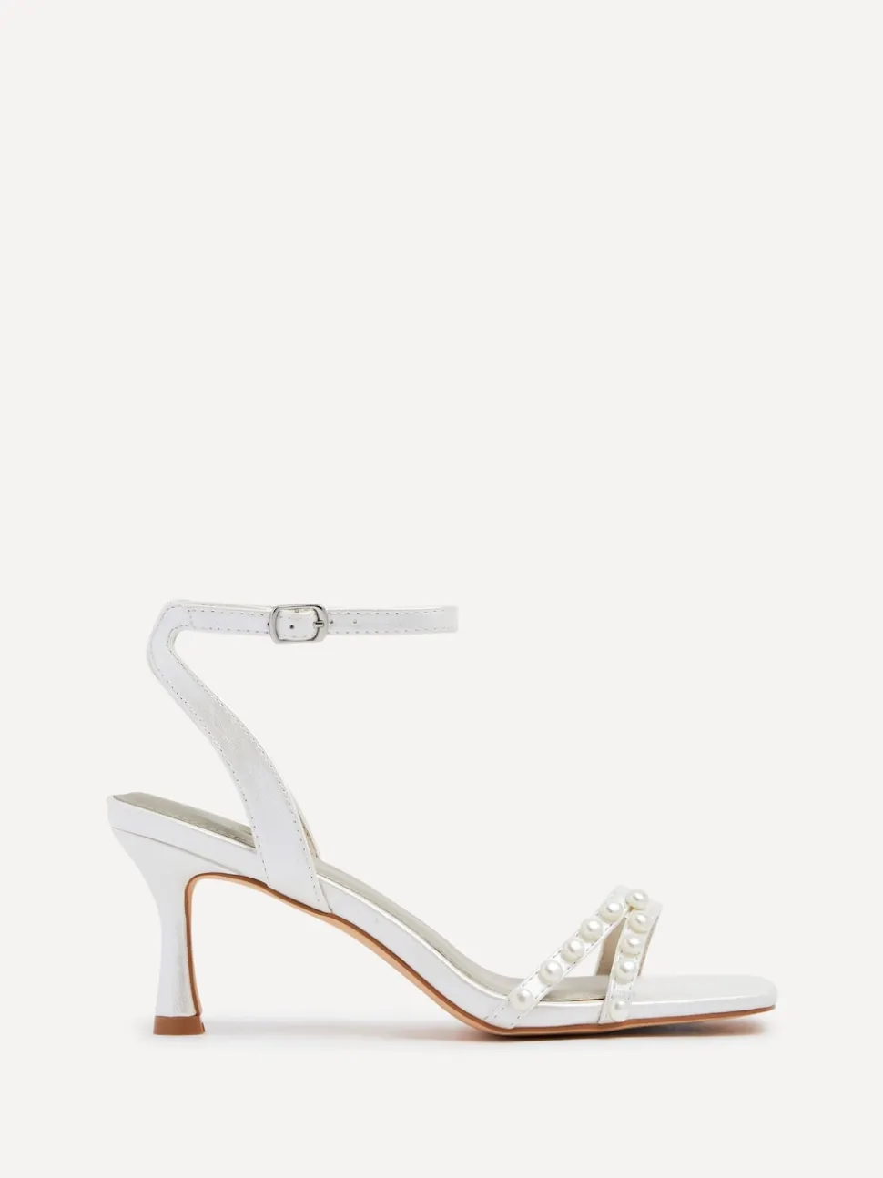 Linzi Ivory Bridal Adelaide Pearl Embellished Block Heels