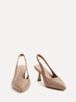 Linzi Mocha Presley Stiletto Pointed Court Heels