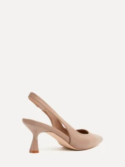 Linzi Mocha Presley Stiletto Pointed Court Heels