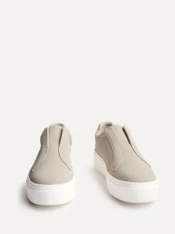 Linzi Natural Henley Flatform Slip-On Trainers