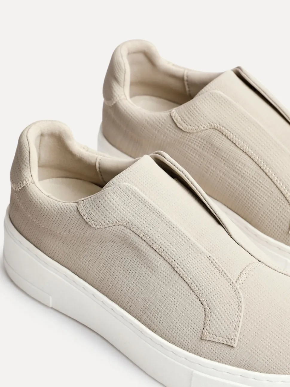 Linzi Natural Henley Flatform Slip-On Trainers