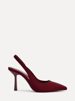 Linzi Red Dash Slingback Court Heels