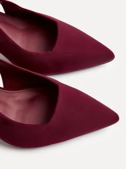 Linzi Red Izzie Wide Fit Slingback Court Heels