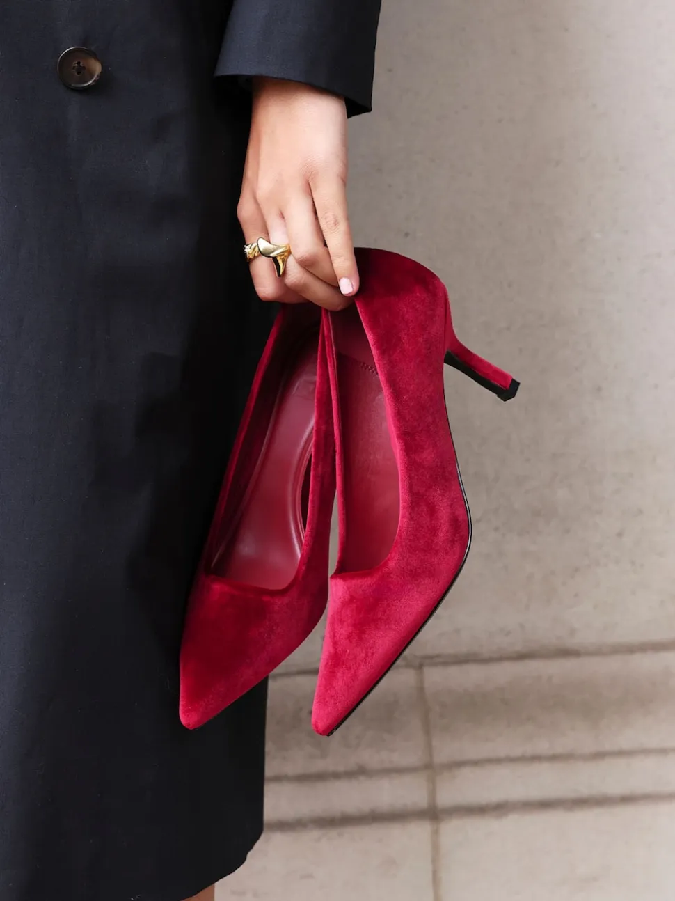 Linzi Red Kat Closed Court Stiletto Heels