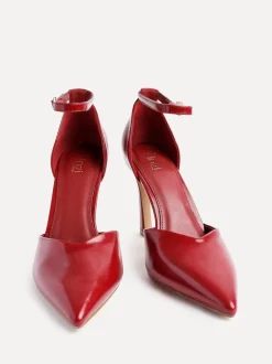 Linzi Red Moira Classic Stiletto Court Heels