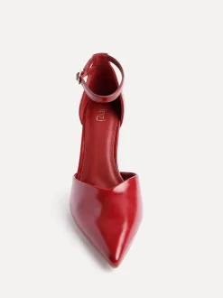 Linzi Red Moira Classic Stiletto Court Heels