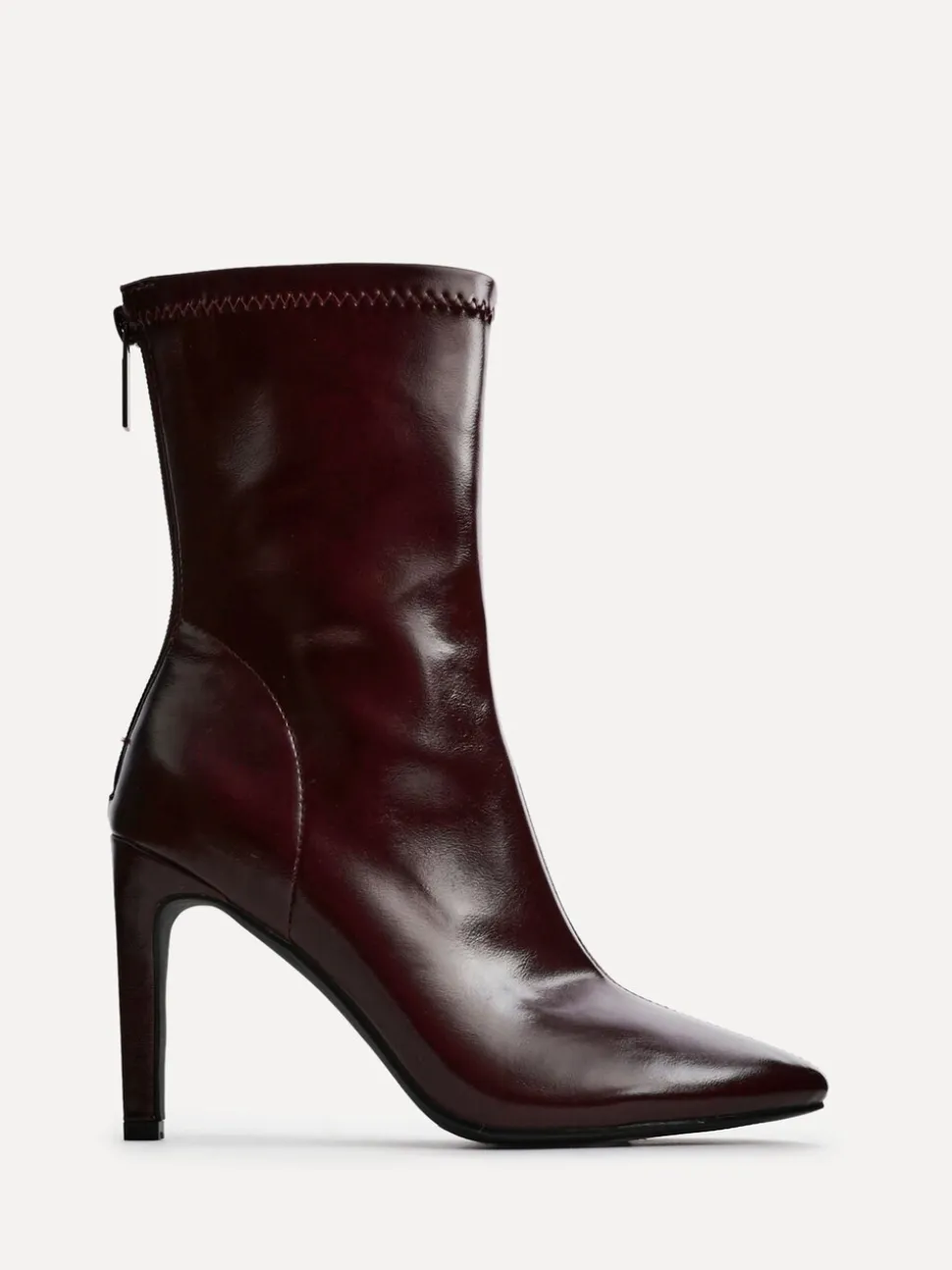 Linzi Red West Pointed Toe Ankle Boots With Stiletto Heel