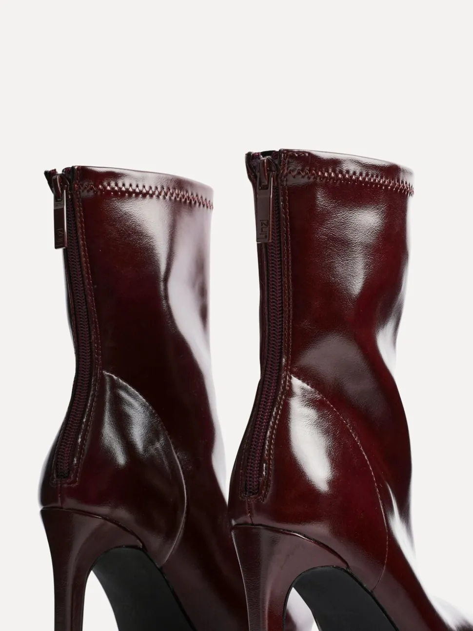 Linzi Red West Pointed Toe Ankle Boots With Stiletto Heel