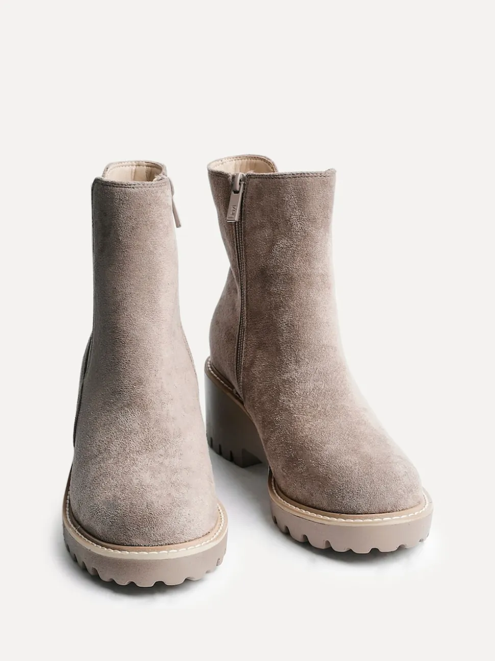 Linzi Taupe Attend Chelsea Wedge Boots