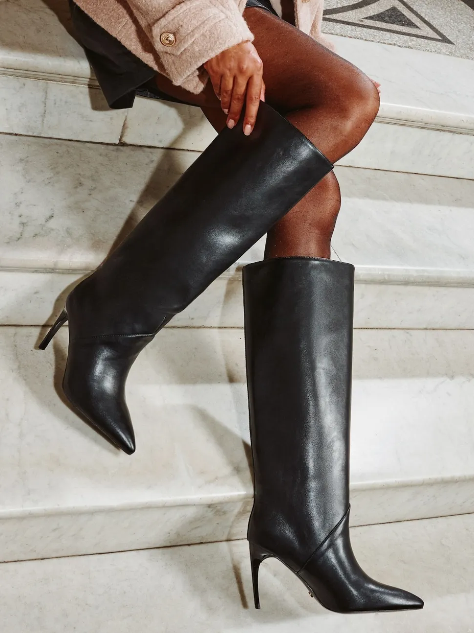 Lipsy Black Knee High Boots