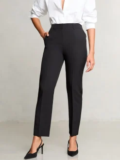 Lipsy Black Petite Tailored Tapered Trousers