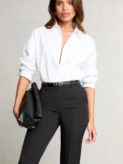Lipsy Black Petite Tailored Tapered Trousers