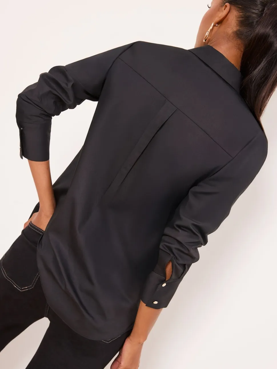Lipsy Black Poplin Shirt