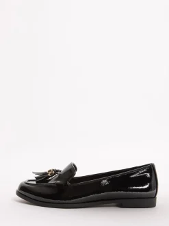Lipsy Black Standard Fit Flat Slim Sole Tassel Loafers