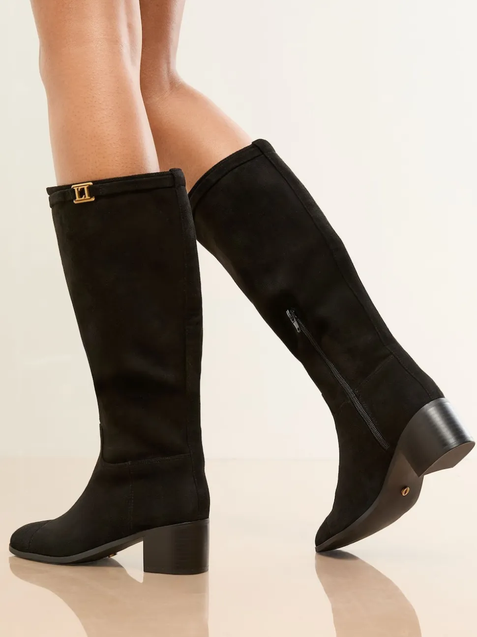 Lipsy Black Standard fit Knee High Boots