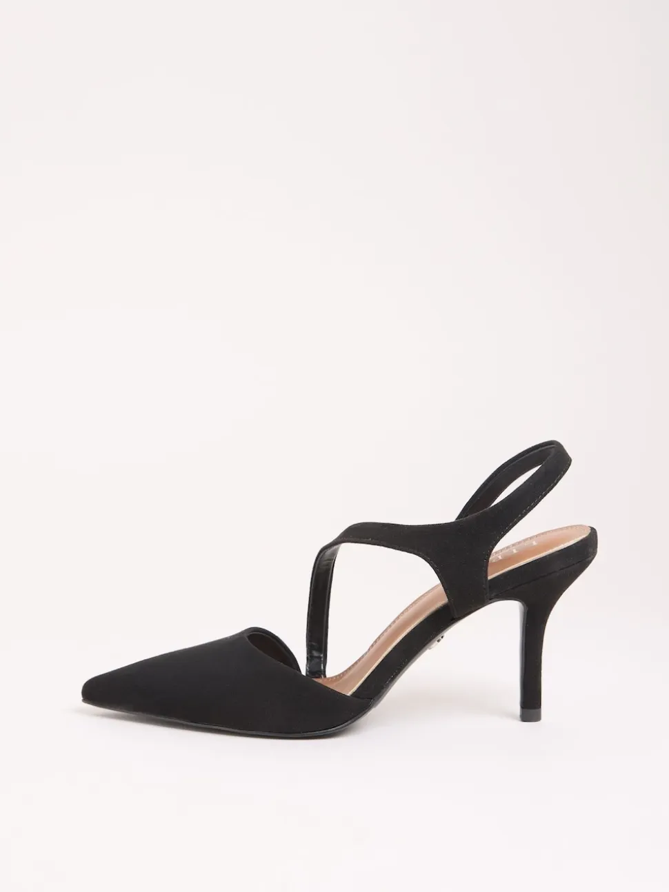 Lipsy Black Standard Fit Asymmetric Strap Court Shoes