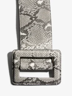 Lipsy Black Wide Buckle Belt