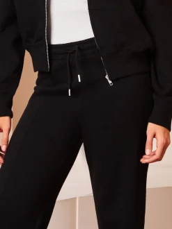 Lipsy Black Wide Leg Sweat Joggers