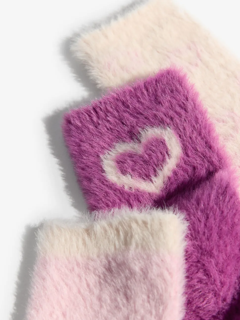 Lipsy Burgundy/Pink Super Soft Cosy Socks 3 Pack