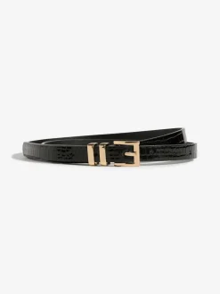 Lipsy Gold, Leopard & Black Skinny Belts 3 Pack