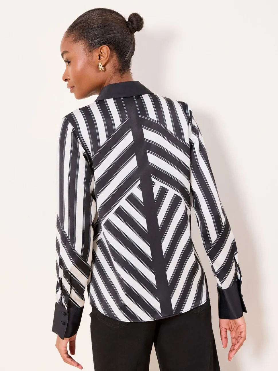 Lipsy Monochrome Stripe Shirt