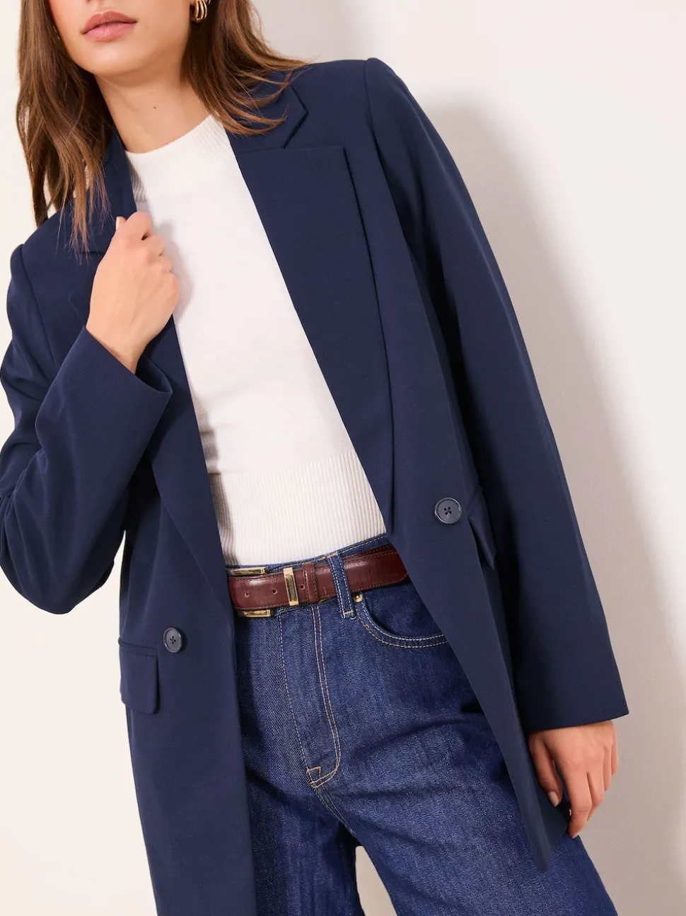 Lipsy Navy Blue Relaxed Blazer