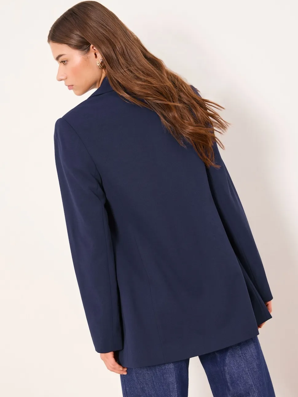 Lipsy Navy Blue Relaxed Blazer
