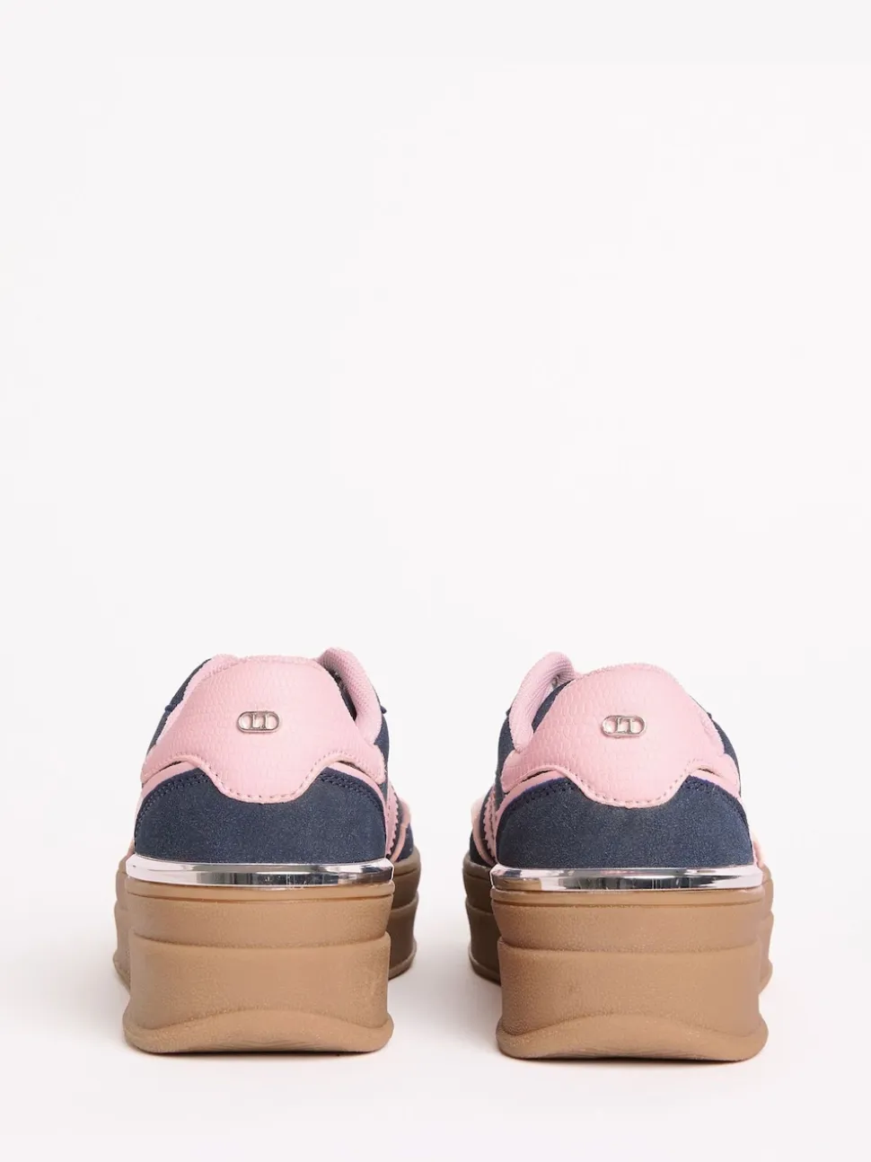 Lipsy Navy Faux Suede Chunky Platform Sports Trainer