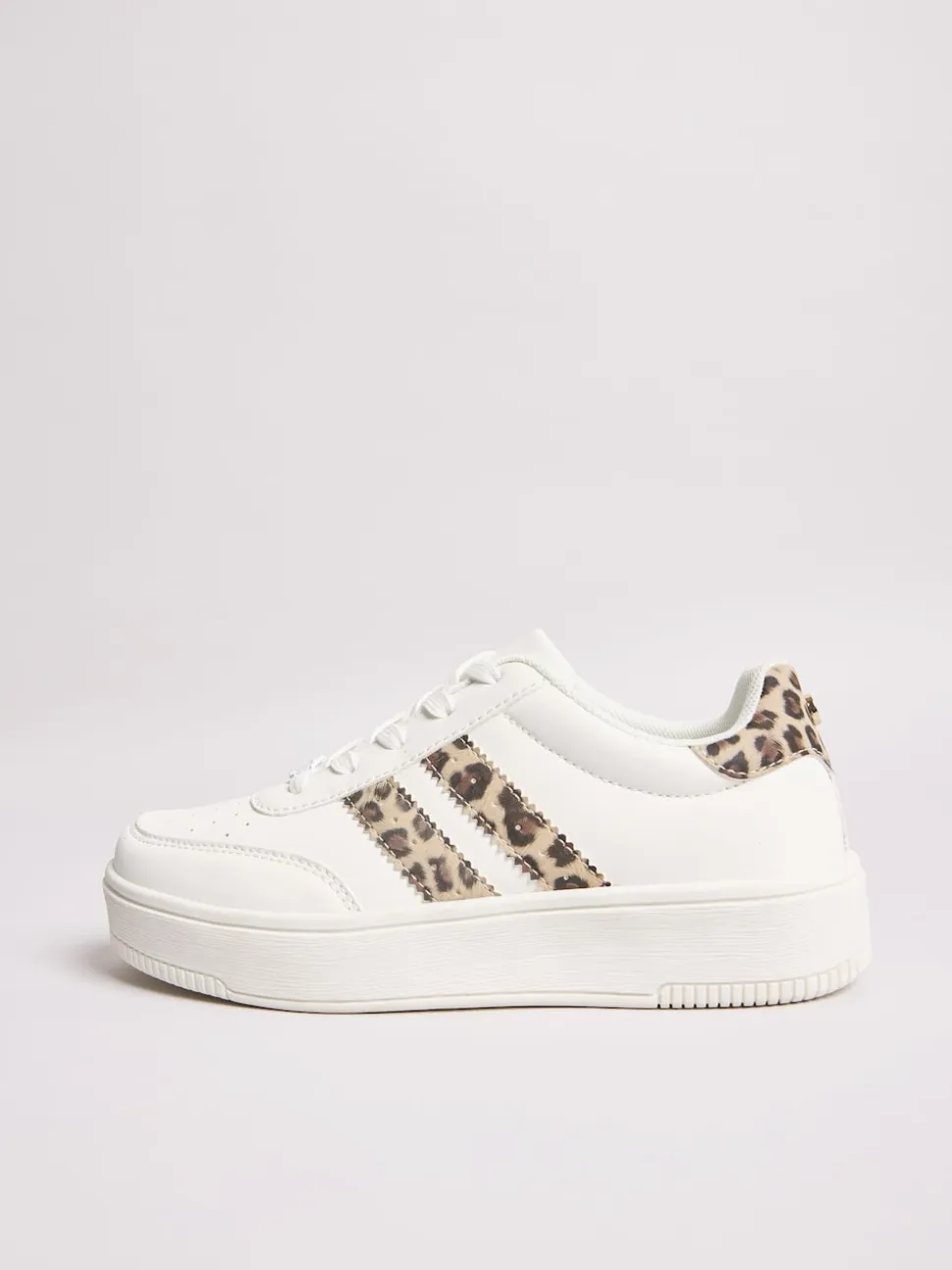 Lipsy Neutral Faux Suede Chunky Platform Sports Trainer