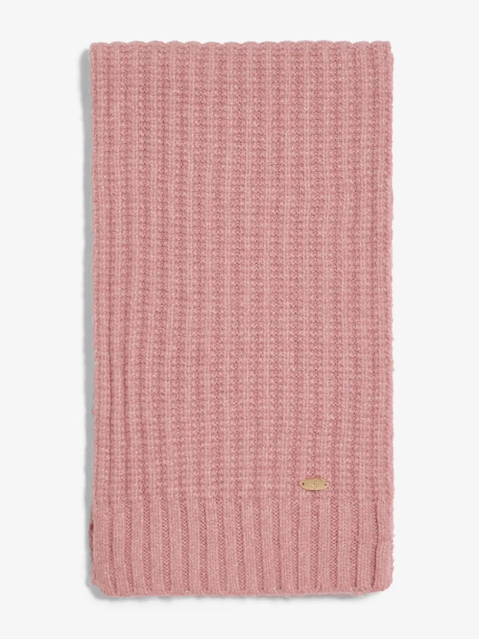 Lipsy Pink Shimmer Ribbed Scarf