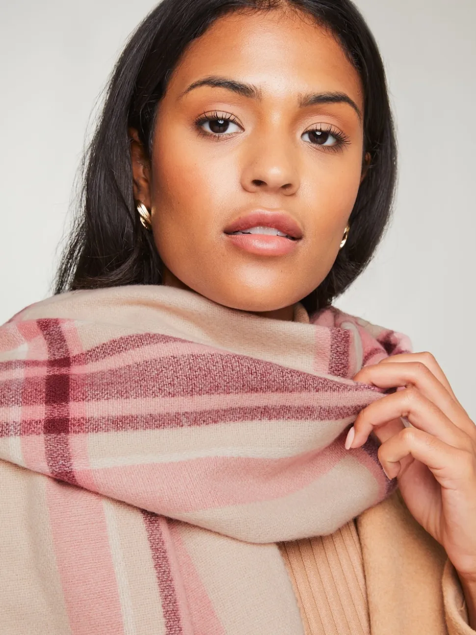 Lipsy Pink Super Soft Midweight Printed Scarf