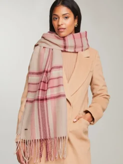 Lipsy Pink Super Soft Midweight Printed Scarf