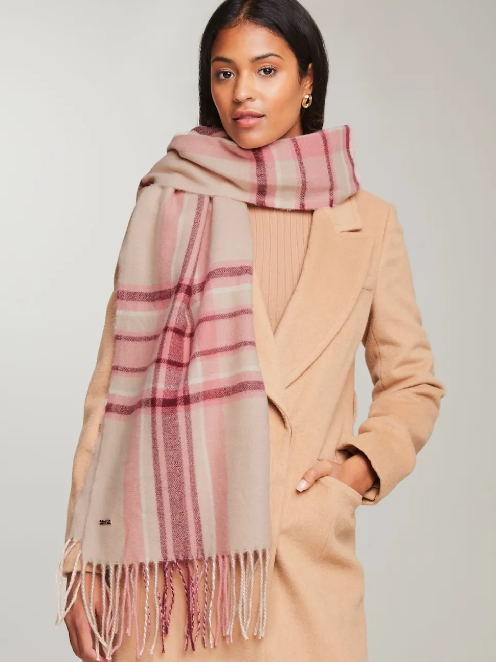 Lipsy Pink Super Soft Midweight Printed Scarf
