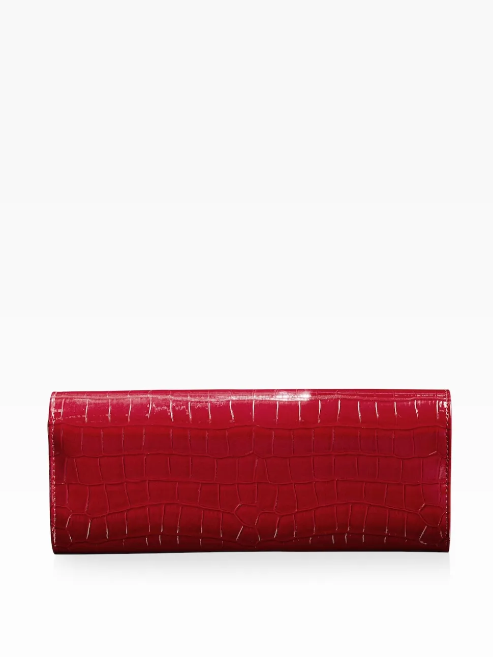 Lipsy Red Croc Effect Clutch Bag