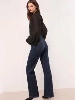 Lipsy Rinse Blue Wide Leg Jeans