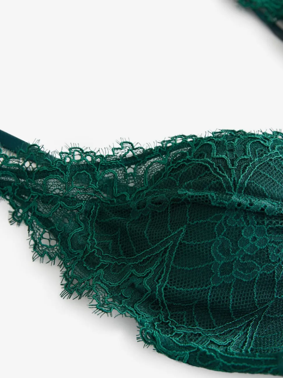 Lipsy Teal Lace Low Plunge Thong Bodysuit
