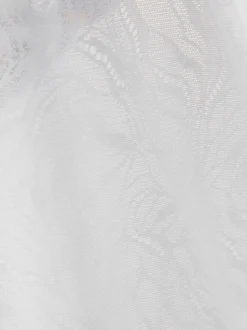 Lipsy White Lace Long Sleeve Padded Thong Bodysuit
