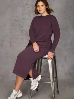 Live Unlimited Purple Sweatshirt dress
