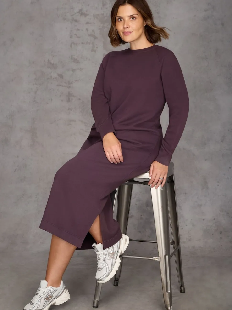Live Unlimited Purple Sweatshirt dress