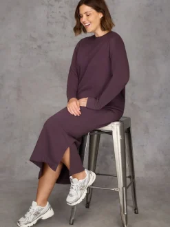 Live Unlimited Purple Sweatshirt dress