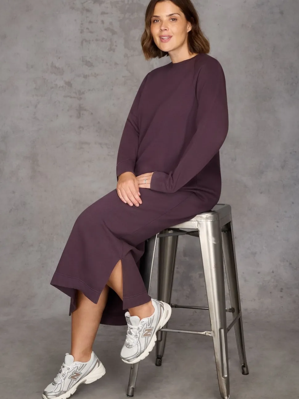Live Unlimited Purple Sweatshirt dress