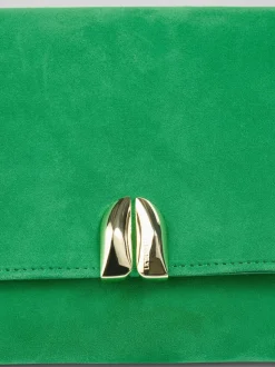 LK Bennett Green Essie Blend Resin Teardrop Purse
