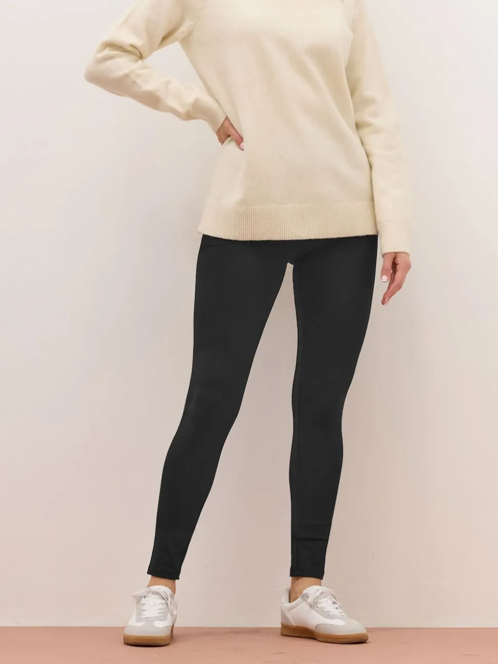 Long Tall Sally Black Cotton Stretch Leggings